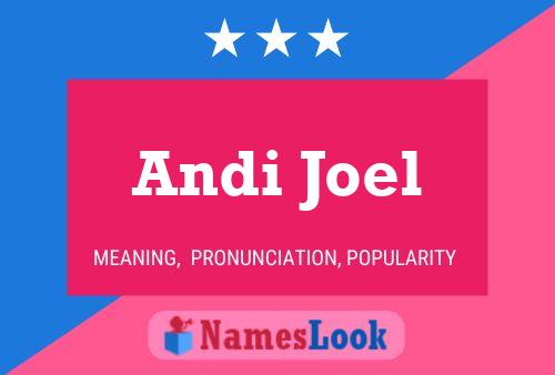 Andi Joel Namensposter