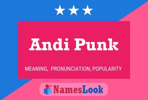 Andi Punk Namensposter