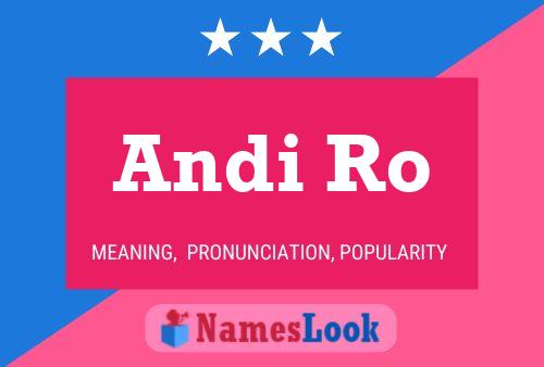 Andi Ro Namensposter