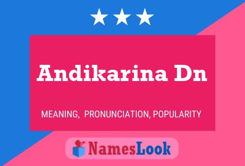 Andikarina Dn Namensposter