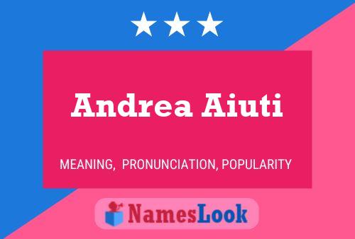 Andrea Aiuti Namensposter