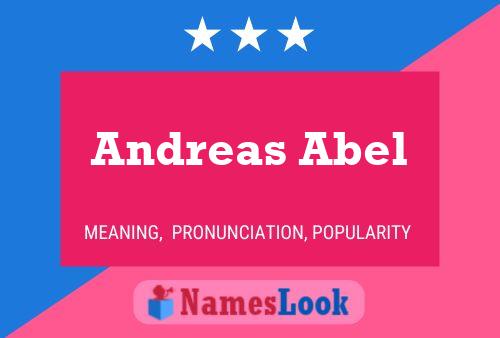 Andreas Abel Namensposter