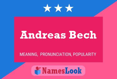 Andreas Bech Namensposter