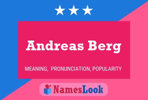 Andreas Berg Namensposter