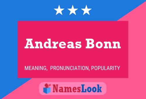 Andreas Bonn Namensposter