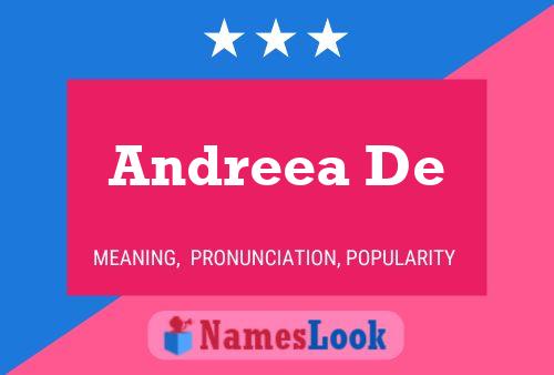 Andreea De Namensposter