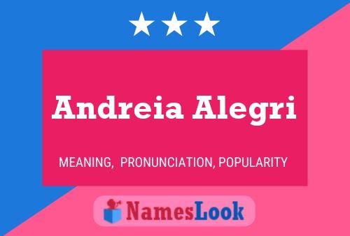 Andreia Alegri Namensposter