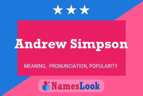 Andrew Simpson Namensposter