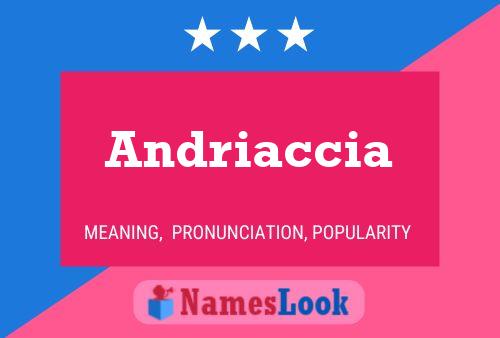 Andriaccia Namensposter