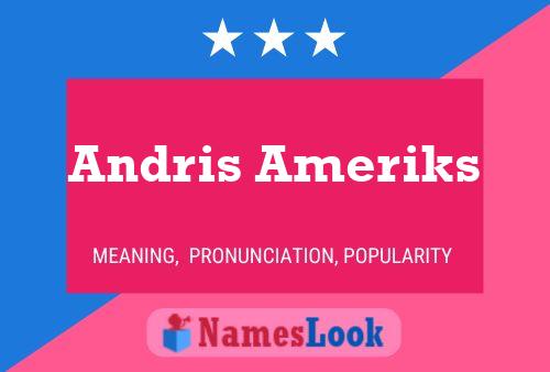 Andris Ameriks Namensposter