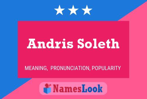 Andris Soleth Namensposter