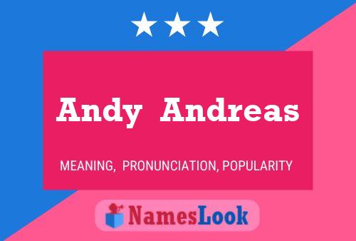 Andy  Andreas Namensposter