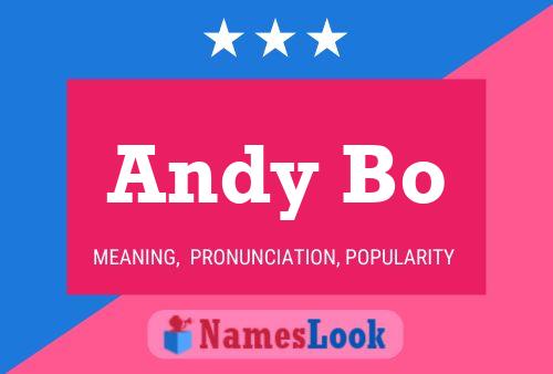 Andy Bo Namensposter