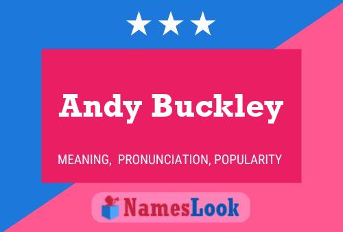 Andy Buckley Namensposter