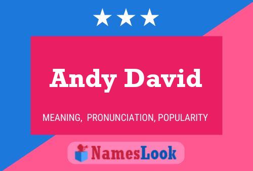 Andy David Namensposter