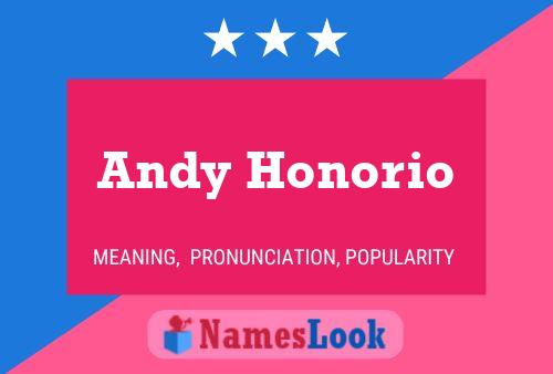 Andy Honorio Namensposter