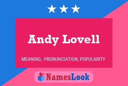 Andy Lovell Namensposter