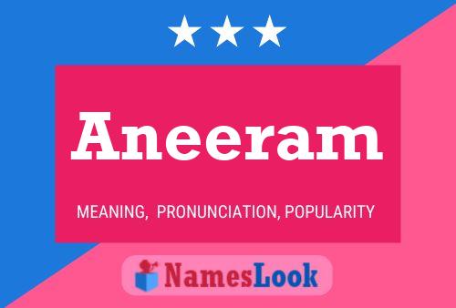 Aneeram Namensposter