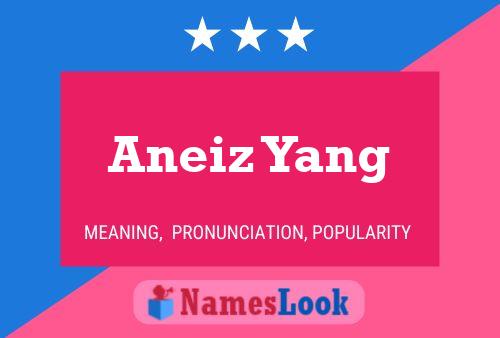 Aneiz Yang Namensposter