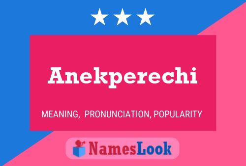 Anekperechi Namensposter