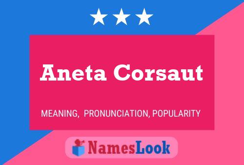 Aneta Corsaut Namensposter