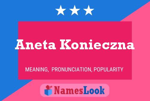 Aneta Konieczna Namensposter