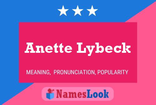 Anette Lybeck Namensposter