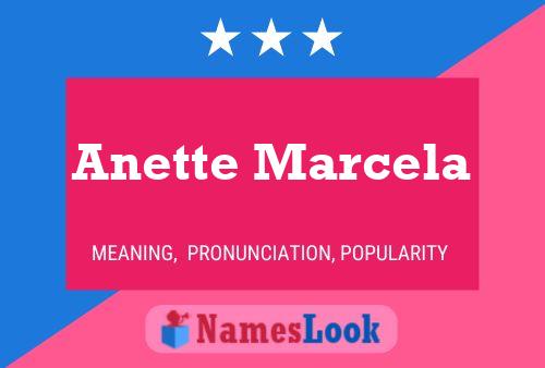 Anette Marcela Namensposter