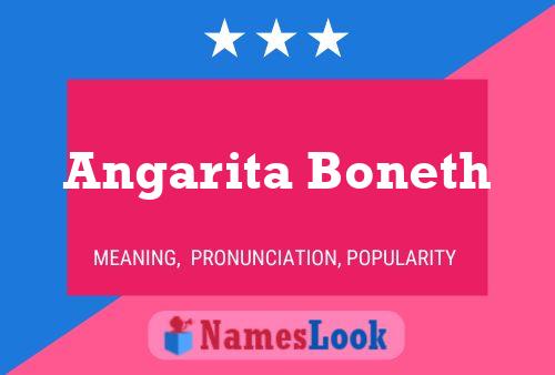 Angarita Boneth Namensposter