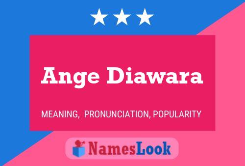 Ange Diawara Namensposter