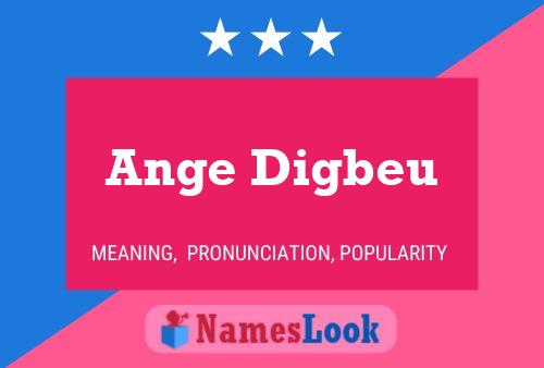 Ange Digbeu Namensposter