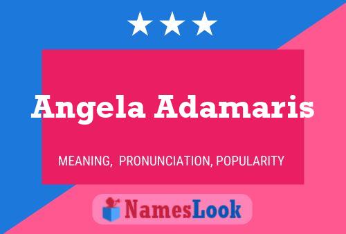 Angela Adamaris Namensposter