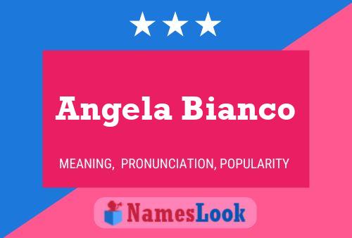 Angela Bianco Namensposter