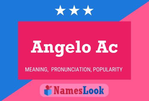 Angelo Ac Namensposter