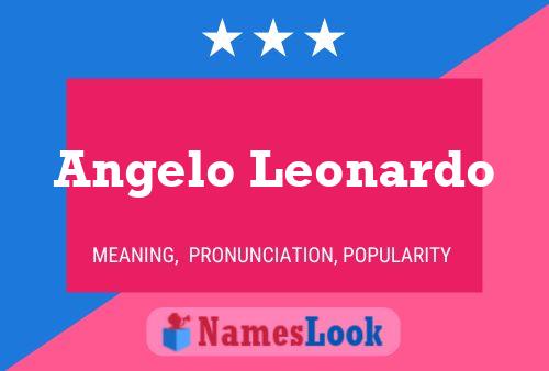 Angelo Leonardo Namensposter