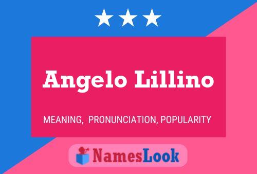 Angelo Lillino Namensposter