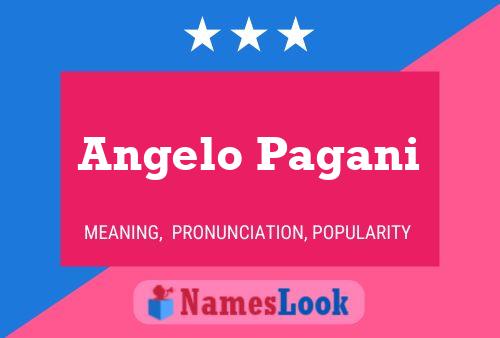 Angelo Pagani Namensposter