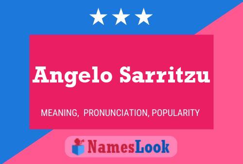 Angelo Sarritzu Namensposter