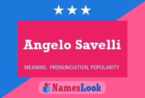 Angelo Savelli Namensposter