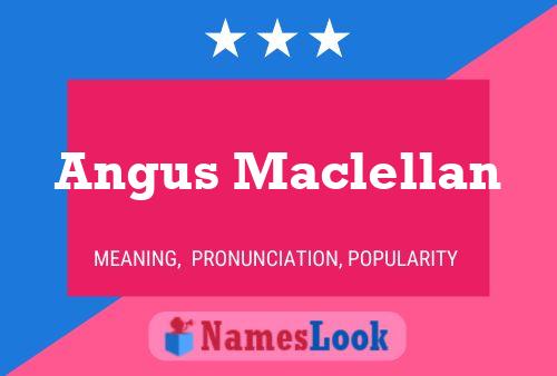 Angus Maclellan Namensposter