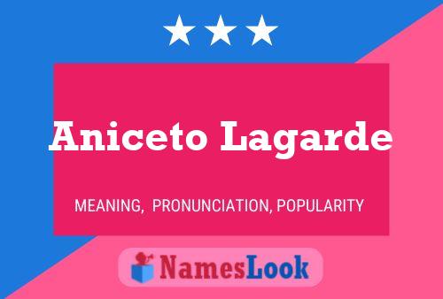 Aniceto Lagarde Namensposter