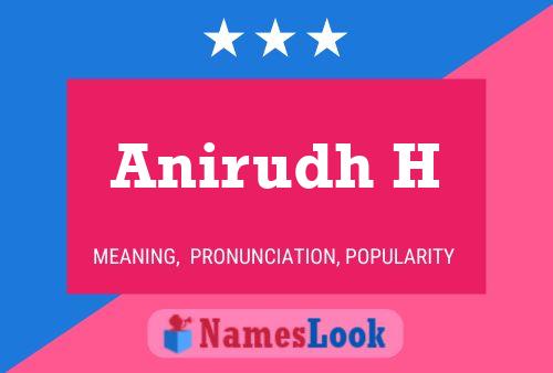 Anirudh H Namensposter