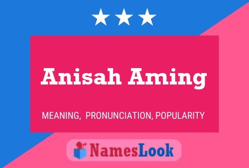 Anisah Aming Namensposter