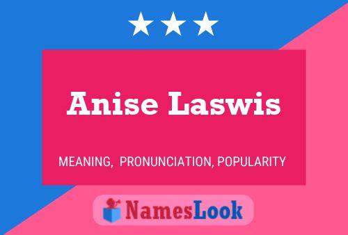 Anise Laswis Namensposter