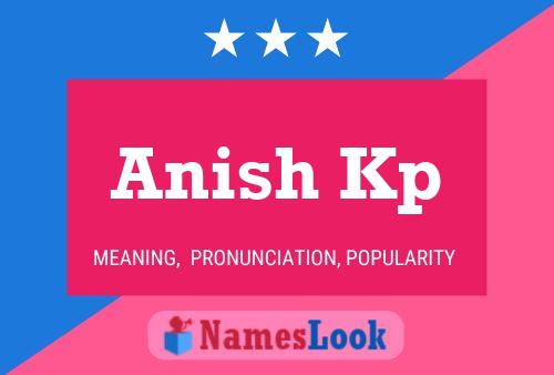 Anish Kp Namensposter