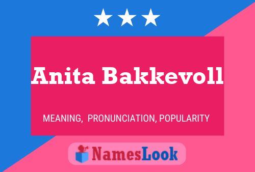 Anita Bakkevoll Namensposter