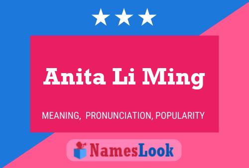 Anita Li Ming Namensposter