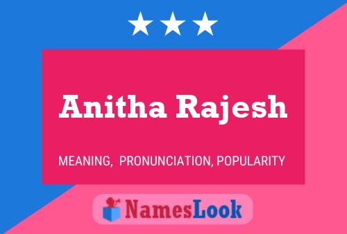 Anitha Rajesh Namensposter