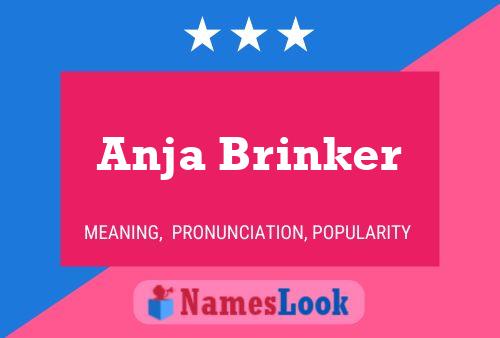 Anja Brinker Namensposter