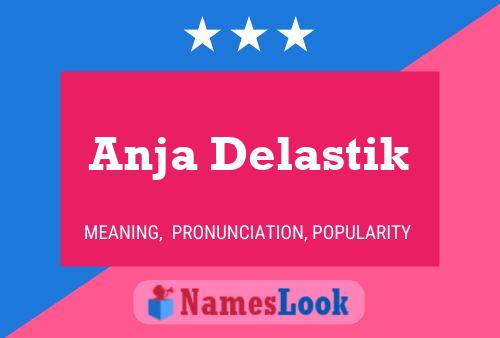 Anja Delastik Namensposter